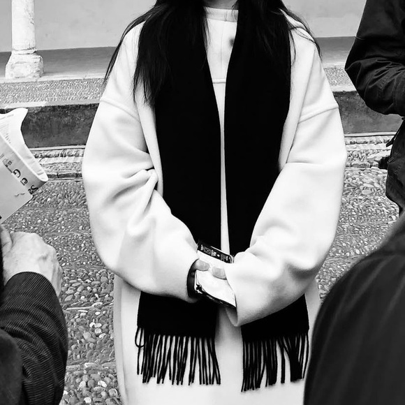 COS Cream Textured Wool Hoodie - Picture 3 of 6